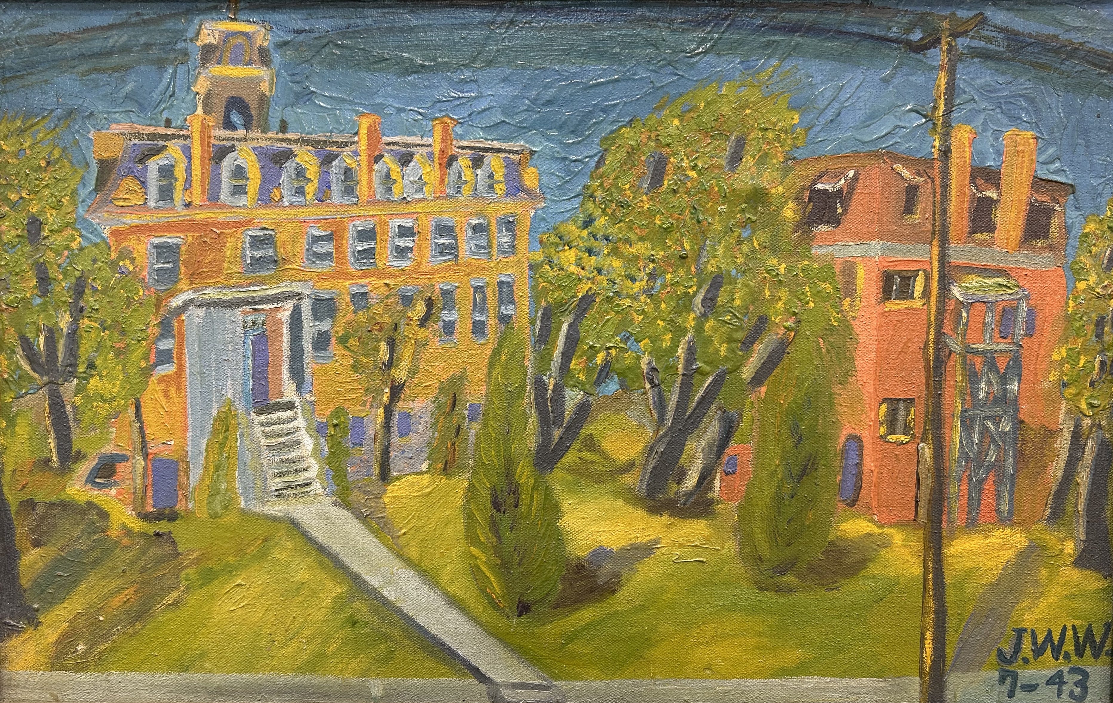 Painting of a college 